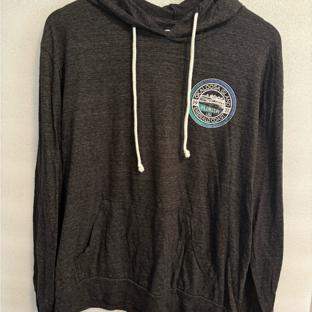 Okaloosa Island Graphic Dark Gray light Hoodie